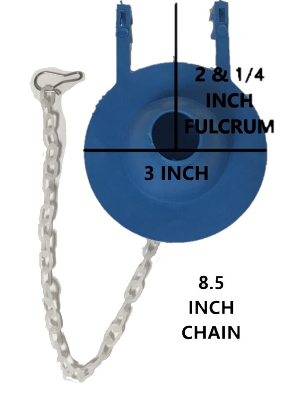 2-inch Blue Rubber Flapper
