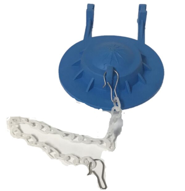2-inch Blue Rubber Flapper - Image 3