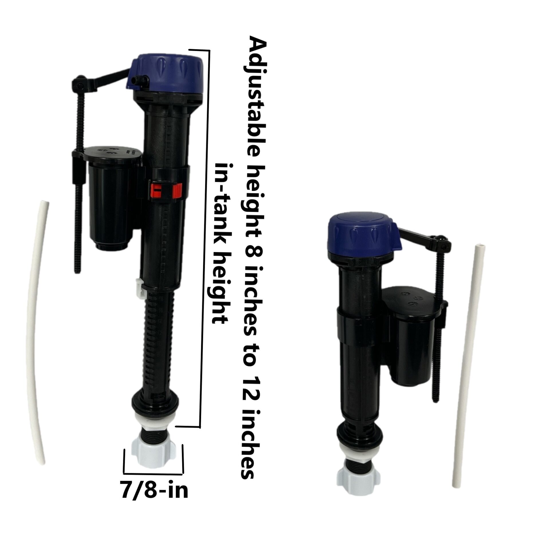 Toilet Fill Valve for Eago Toilets & European Toilets by NuFlush (2 Pack)