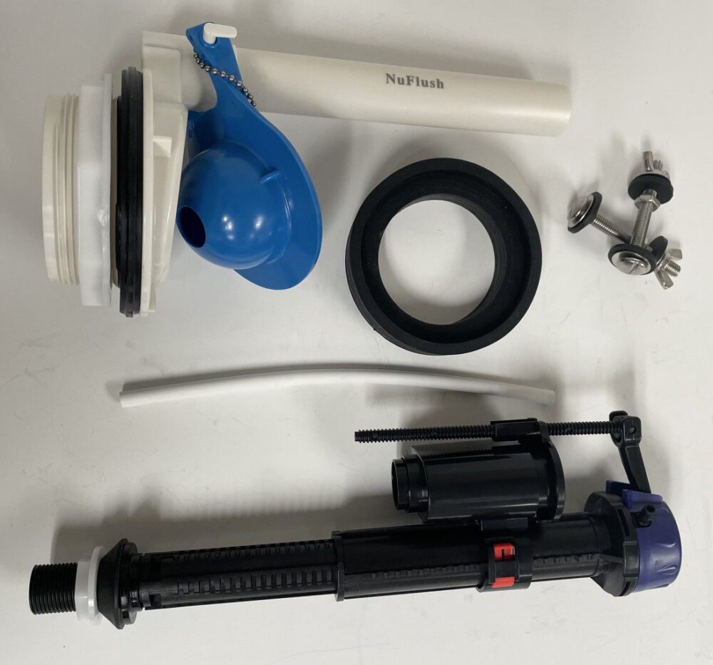 Flush Valve Replacement With Adjustable Tower Fill Valve, Repair Kit