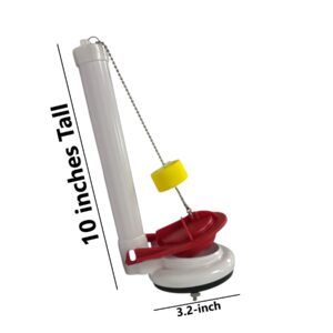 Glacier Bay Flush Valve Assembly, 3.2-Inch, for One-Piece Toilets with Buoy