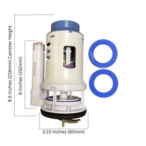 American Standard 3-Inch Dual Top Button Flush Valve | One-Piece Toilet Replacement