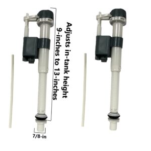 Replacement Toilet Fill Valves with Screen Adapter 2-Pack