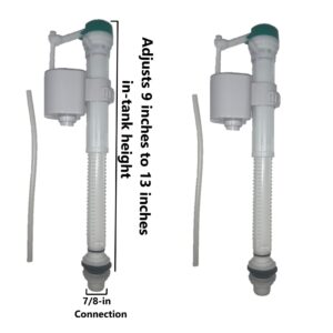 Standard Anti-Siphon fill valve EASY TO INSTALL - (2 Pack)