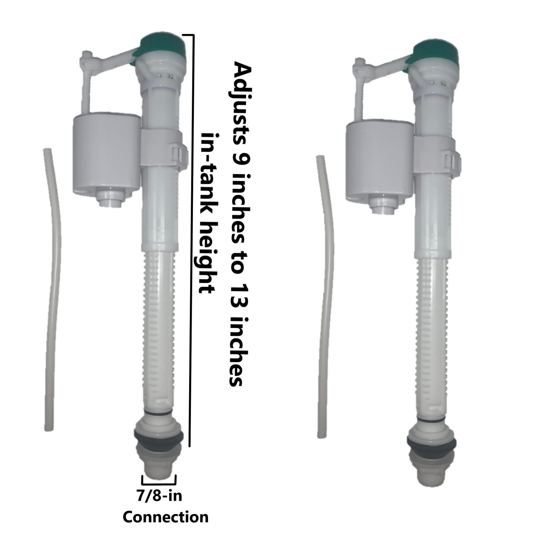 Standard Anti-Siphon fill valve EASY TO INSTALL - (2 Pack)