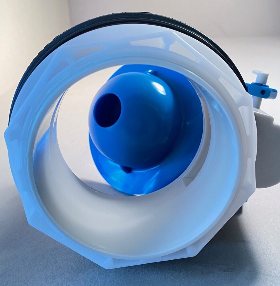 Crane Toilet Flush Valve For Model Number 7404, Two Piece Toilet For 3.5 Inch Flush Hole Toilets