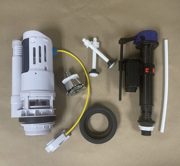 2.5 inch Adjustable Flush Valve and Adjustable Tower Fill Valve Toilet Kit for 2 Piece Toilets - Image 9