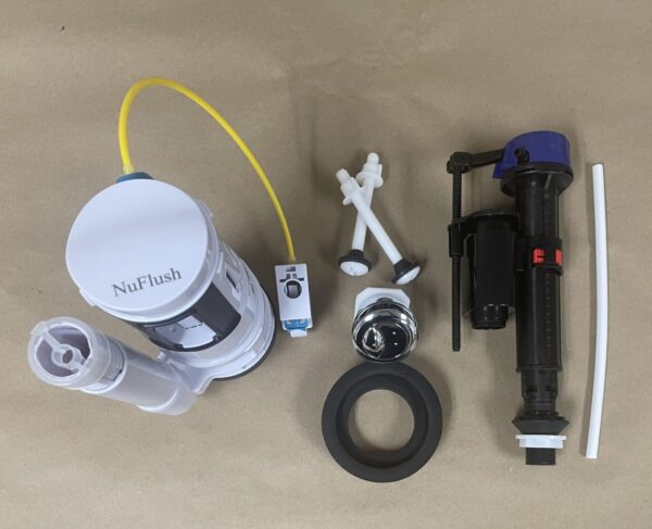 2.5 inch Adjustable Flush Valve and Adjustable Tower Fill Valve Toilet Kit for 2 Piece Toilets - Image 8