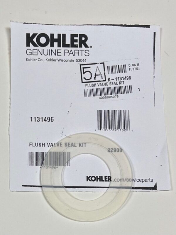 Kohler Replacement Silicone Seal 2 5/8 (66mm) x 1 7/16 (36mm) and Lip 2 inch (51mm) for Flush Valve