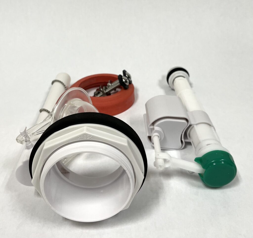 Flush Valve Replacement With Adjustable Tower Fill Valve, Repair Kit