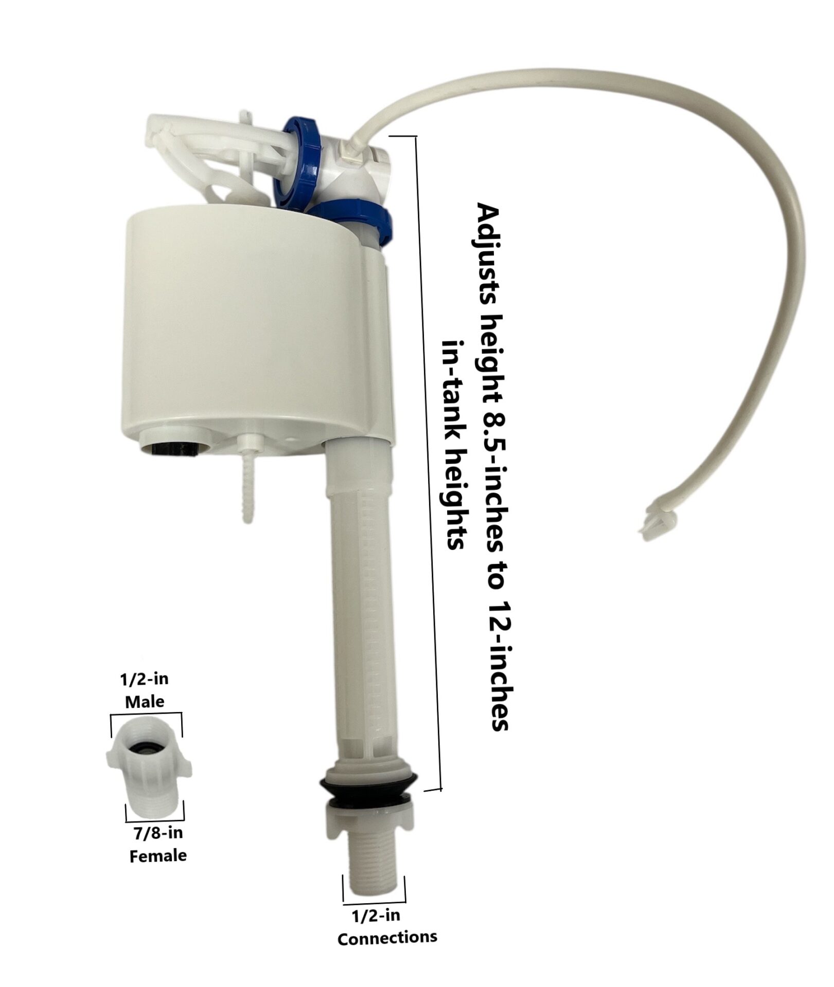 Lowboy Toilet Fill Valve for Short Toilet Tanks