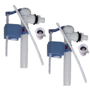 Side Mount Fill Valve, 1/2-inch Nylon Connection with 7/8-inch Screened Adapter, Swiss Madison (2-Pack)