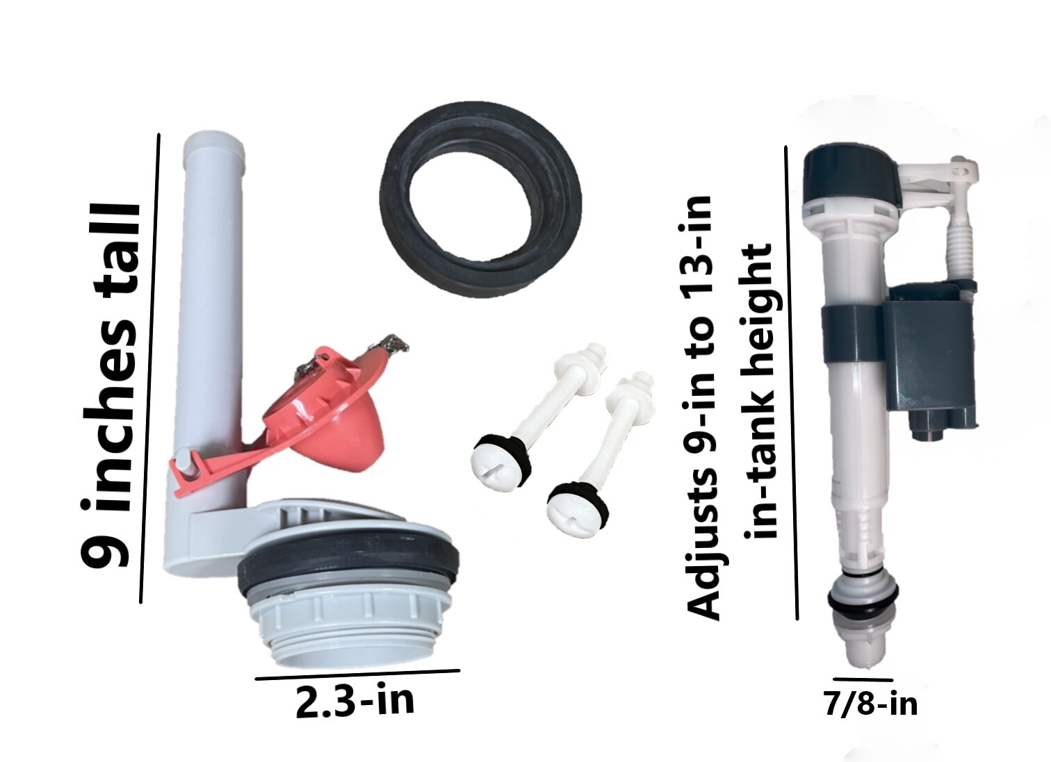 Eljer Hylando & Laguna Toilet Kits 2-inch 2-Piece Flush Valve Toilet