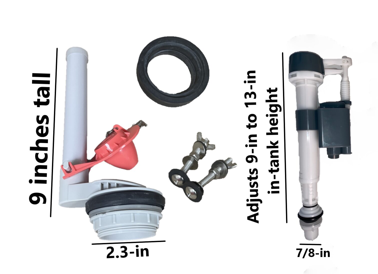 Eljer Murray & Palermo Series Toilet Kits 2-inch 2-Piece Flush Valve Toilet