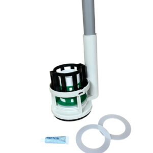 Toto THU Series Tower Flush Valve for 3 inch Flush Hole with Overflow Extension Tube For Strongest Flush and 2 Extra Seals (ONE PIECE Toilet with Brass Locking Lugs)