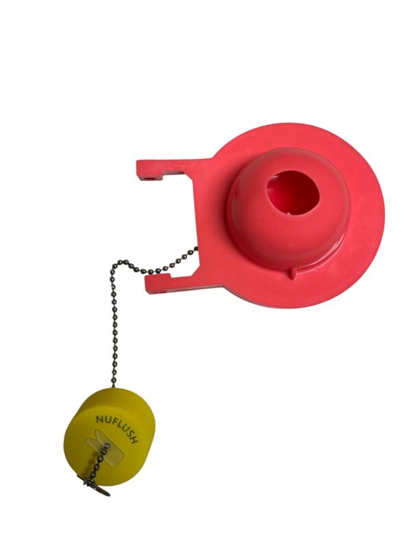3-inch Light Weight Pink Salmon Flapper with Yellow Buoy - Image 2