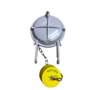 2 inch American Standard Cross Flapper with Yellow Buoy