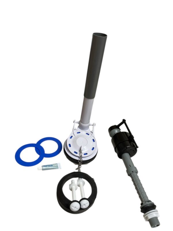Fill Valve and Overflow Extension Tube  3.15-inch Flush Valve with 2 Extra Seals - Image 2