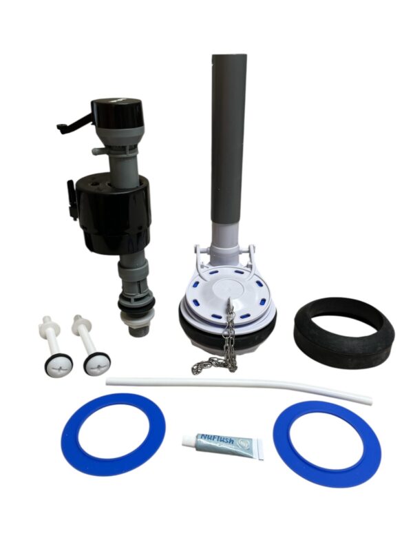 Fill Valve and Overflow Extension Tube  3.15-inch Flush Valve with 2 Extra Seals - Image 3
