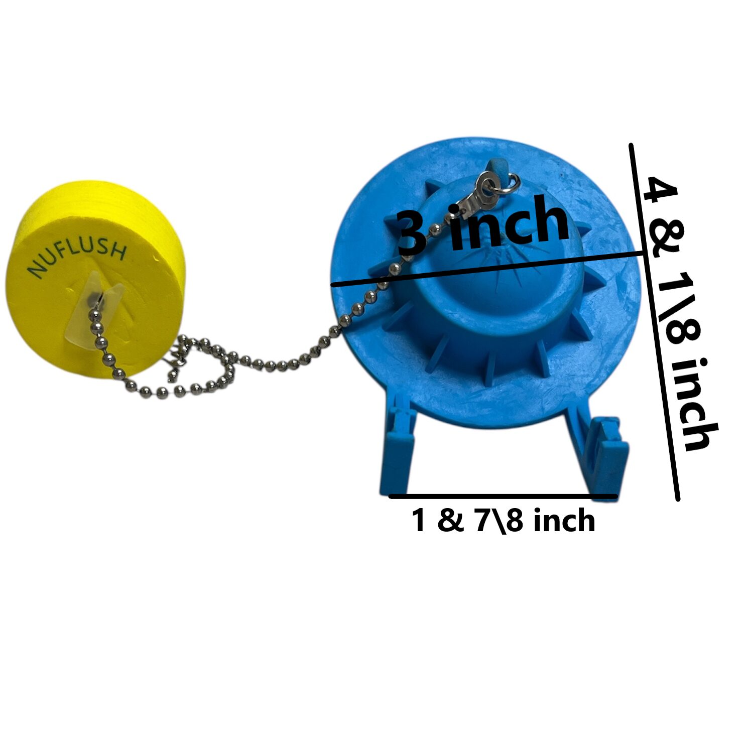 Blue Rubber Flapper Buoy keeps Flapper up