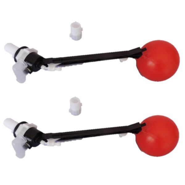 Fill Valve Side Entry 1/2 inch or 7/8 inch Toilet Inlet with Ballcock 2 Pack