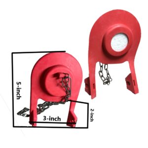 2-Inch Silicone Toilet Flapper with Styrofoam Float Inside by NuFlush (2 Pack)