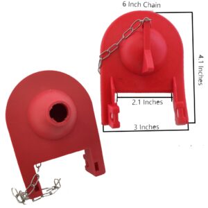 2 Inch Kohler Sharkfin Toilet Flapper with 2.25 Inch Wingspan Replacement by NuFlush (2 Pack)