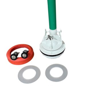 Power Flusher Champion 4 Toilet Flush Valve with 2 Extra Seals by NuFlush