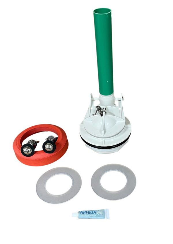 Power Flusher Champion 4 Toilet Flush Valve with 2 Extra Seals by NuFlush