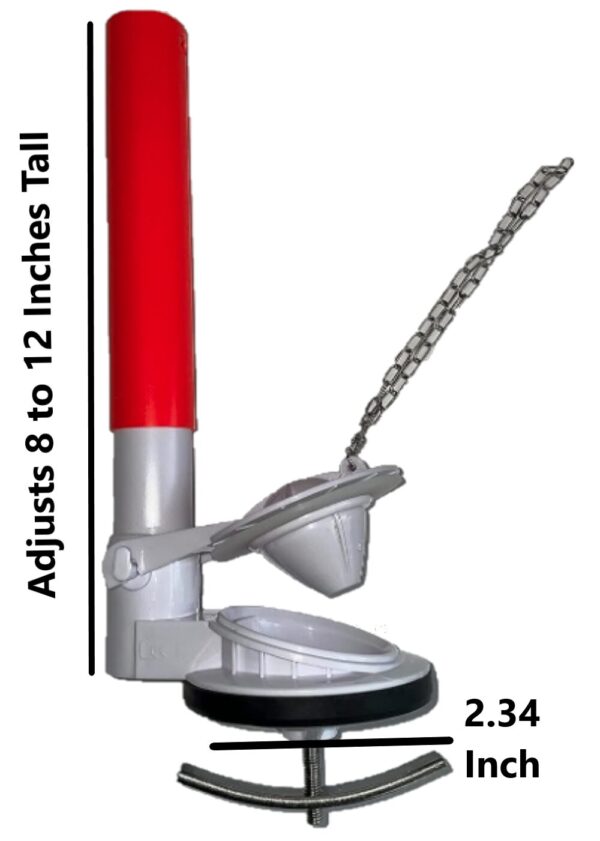 2.5-Inch One Piece Flush Valve with Adjustable Overflow