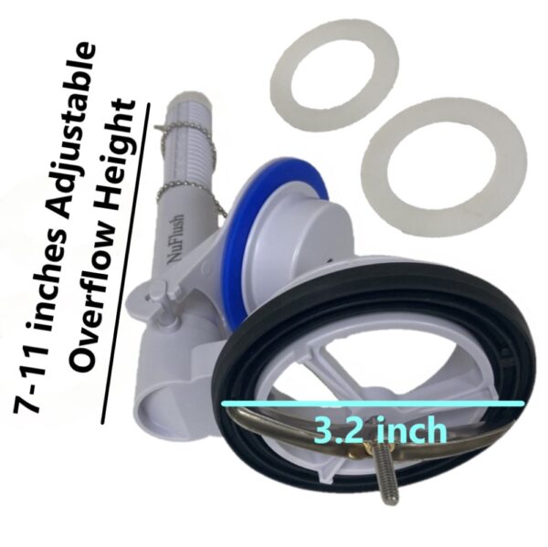 Toto THU013P Flush Valve Assembly Power Flush Upgrade for 1 Piece Toilet with Optional Extra Seals