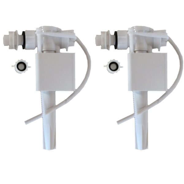 NuFlush Side Mount Toilet Tank Fill Valve Replacement 2 Pack(Does not fit Delta)