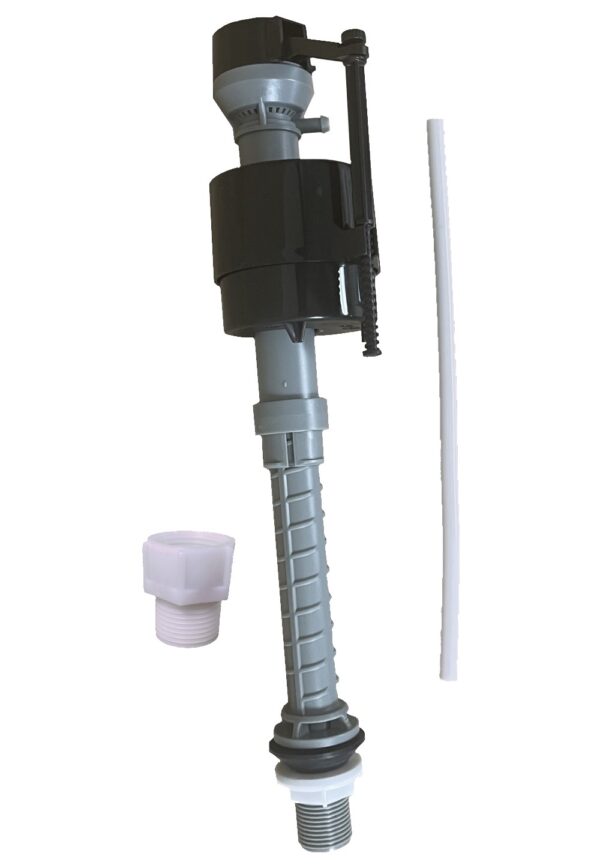Universal 7/8-inch Bottom Water Fed Toilet Fill Valve with Adjustable Height 8.5-inches to 12-inches and Filtered Screen Adapter for Hard Water - Image 2