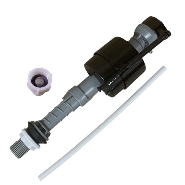 Universal 7/8-inch Bottom Water Fed Toilet Fill Valve with Adjustable Height 8.5-inches to 12-inches and Filtered Screen Adapter for Hard Water - Image 3