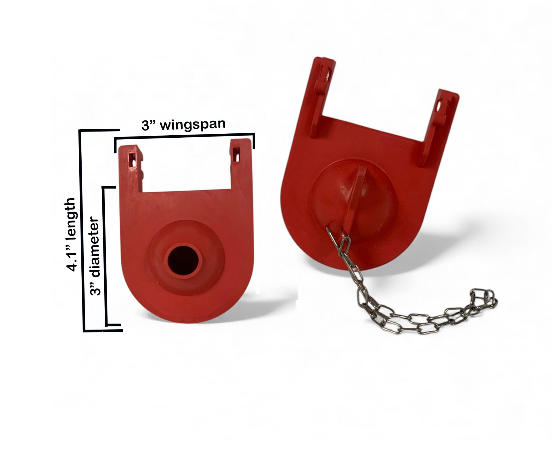 NuFlush 2" Kohler Sharkfin Toilet Flapper Replacement – Universal 2.25" Wingspan, 2 Pack