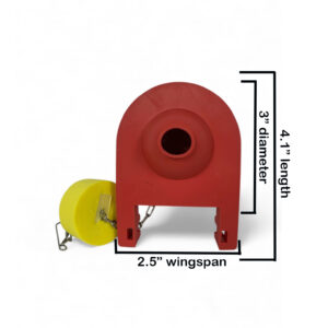 Kohler GP1078440 Sharkfin 2.5" Toilet Flapper Upgrade with Buoy – Longer Flush Performance