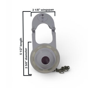 2" Counterbalanced Toilet Flapper with 11" Chain