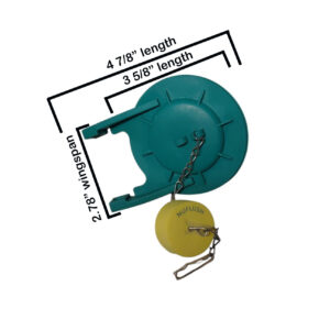 3.5-inch Silicone Flapper compatible with Kohler, Toto and American Standard 3-inch Flush Valves with Buoy Float Upgrade