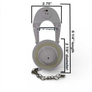 2-Inch Counterbalanced Toilet Flapper with Narrow Wings – Universal High‑Efficiency Replacement