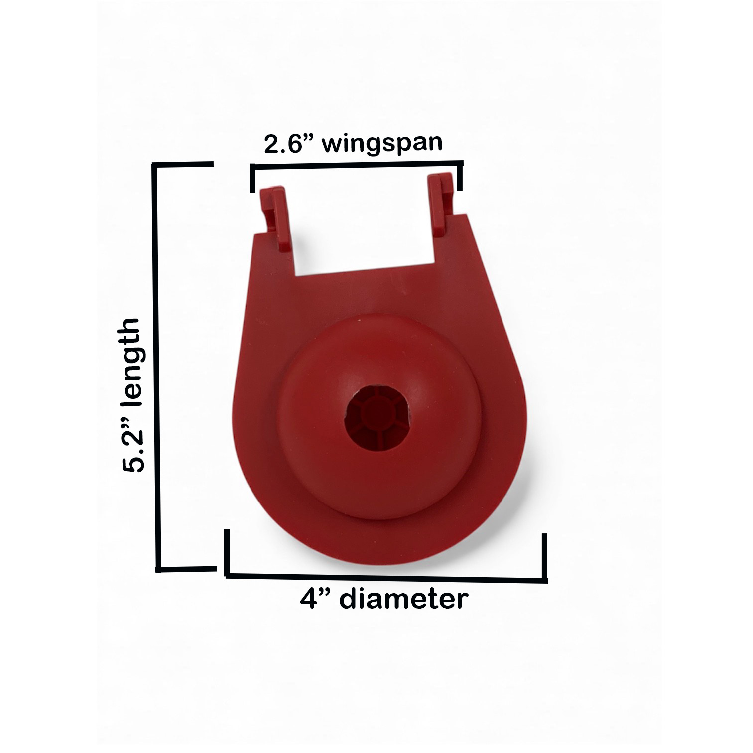 3.5-Inch Toilet Flapper with 2.5-Inch Narrow Wingspan (2-Pack) – Fits Round Overflow Tubes Only - Image 2