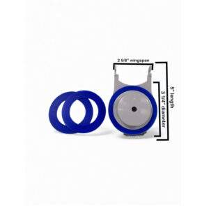 Jacuzzi HF04000 Toilet Flapper Replacement with 2 Extra Silicone Seals