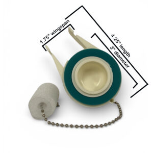 American Standard Toilet Flapper Replacement – Clarion #2284 Model, 2-Inch Hard Plastic