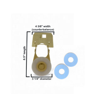 Toto THU092-8, THU128 & C863 Counterbalanced 3-Inch Toilet Flapper Replacement with Silicone Seals