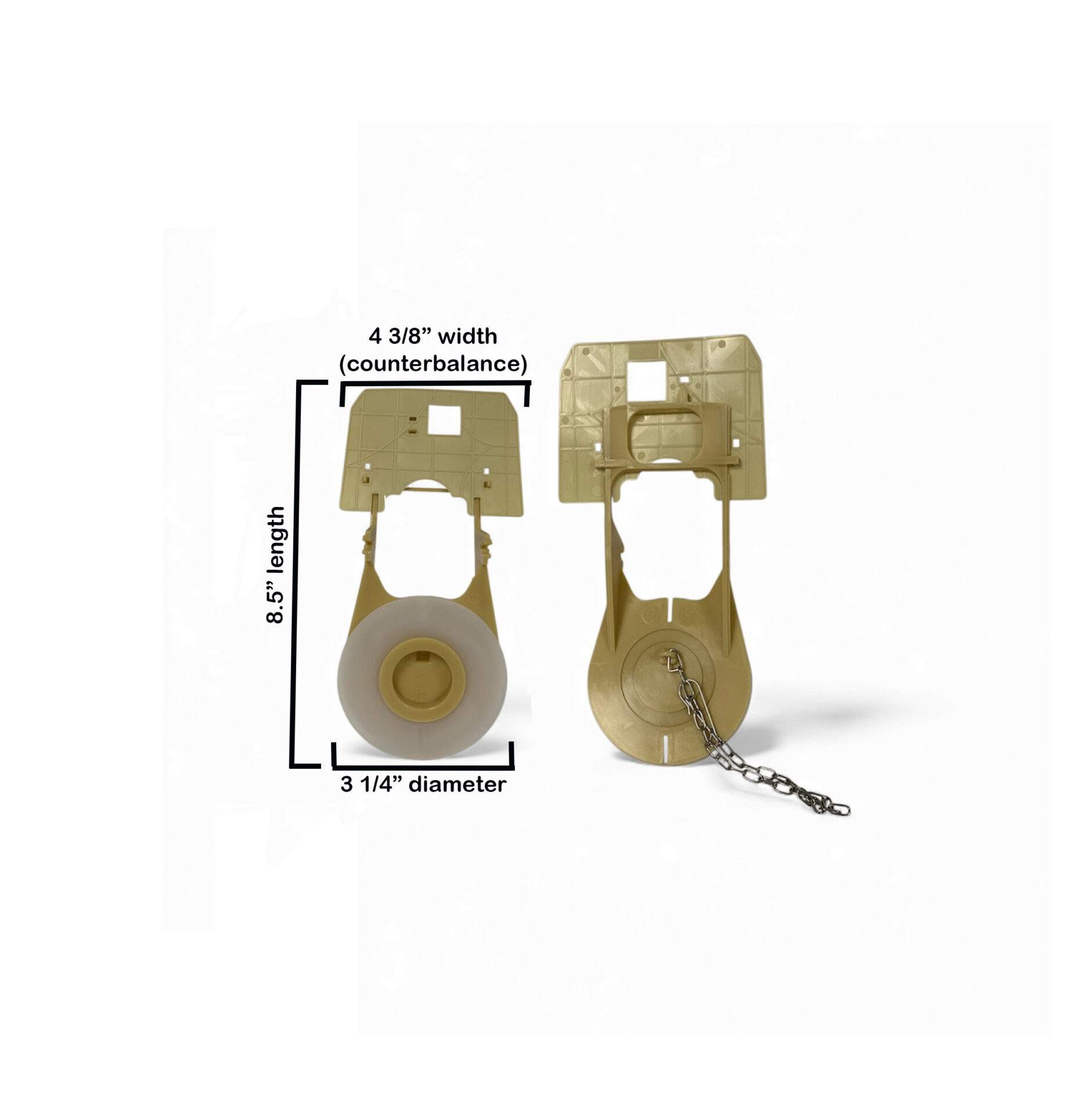 Toto Counterbalanced Flapper Replacement (2 Pack) – Universal 3-Inch Toilet Flappers