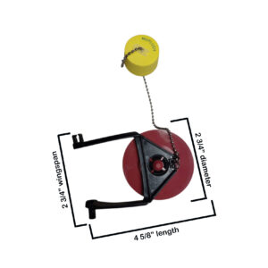 Kohler K1078578 Rialto Toilet Flapper – Compatible with K-3402 & K-3386, Buoy Keeps Flapper Open Longer