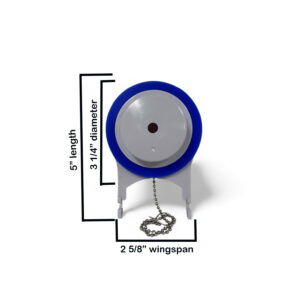 Durable 3.25-Inch Toilet Flapper Replacement with 2.63-Inch Wingspan
