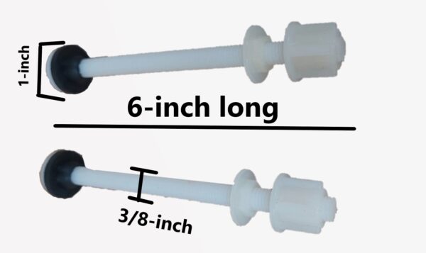 6-inch Raised Toilet Seat Bolts