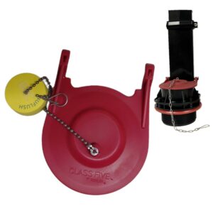 Kohler #1078441 Flapper with Buoy Upgrade- 3.75-inch Wingspan for Rectangle Overflow Tube