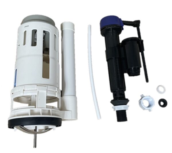3-inch Top Button Single Flush Valve with Adjustable Tower Valve for One Piece Toilet
