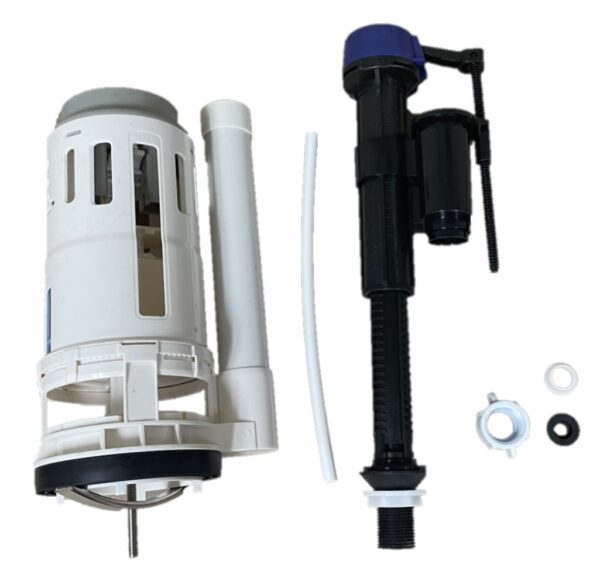 3-inch Top Button Single Flush Valve with Adjustable Tower Valve for One Piece Toilet - Image 3
